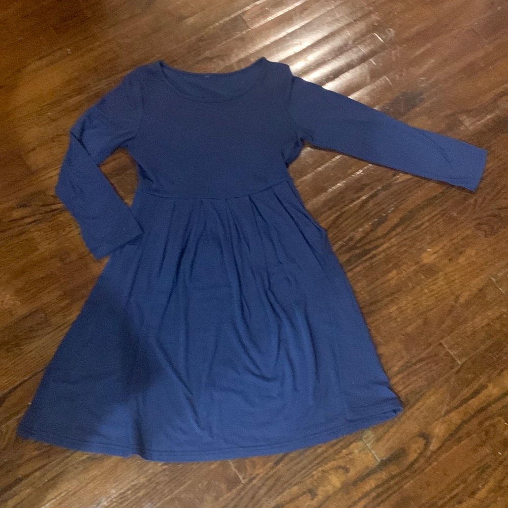 Knee-high women’s blue dress S